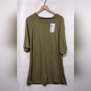 NWT Flame Resistant Wool Blend Shirt Mens XL Green Casual Retro 90s Minimalist